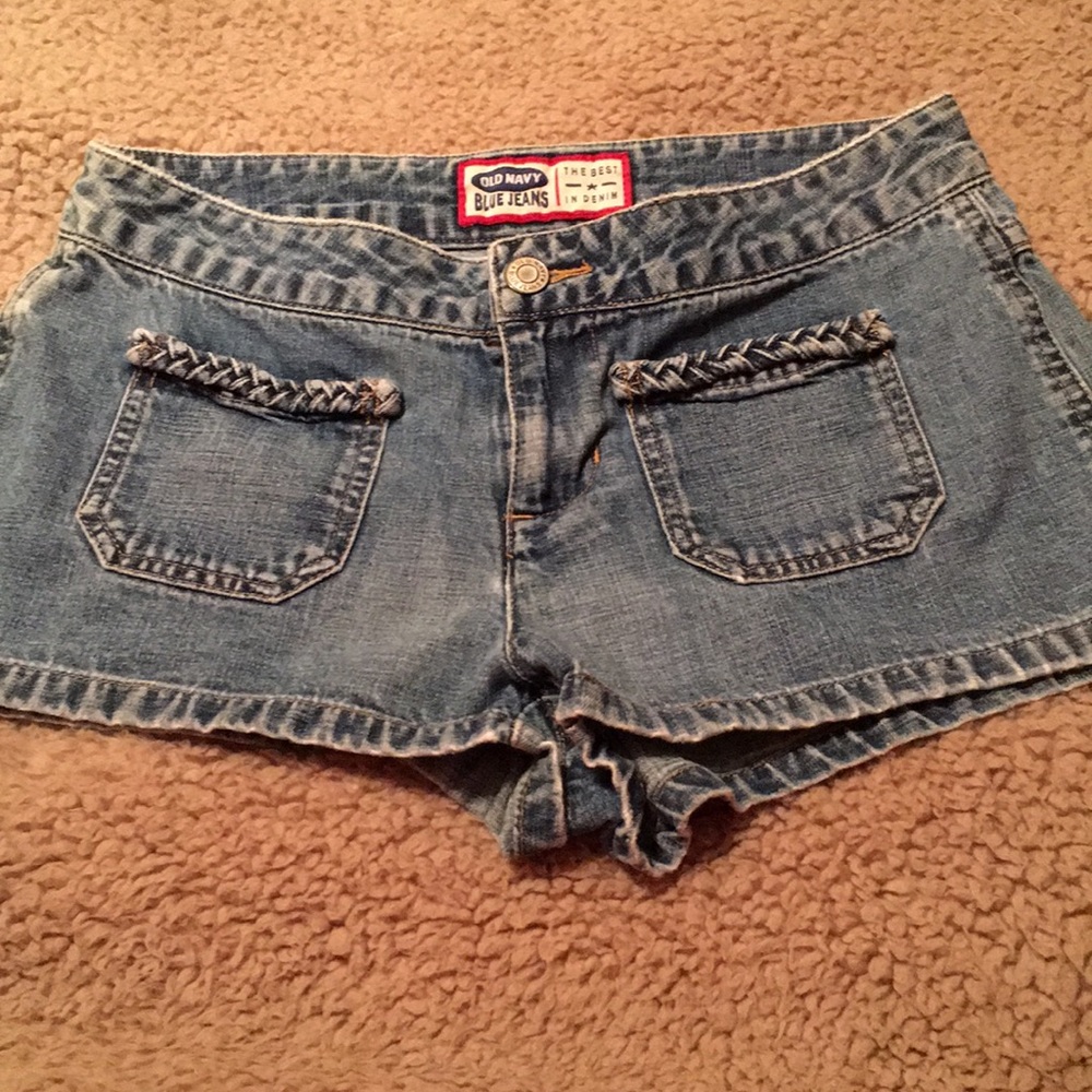Old Navy Denim Shorts Sz 2-Adorable Front Pockets
